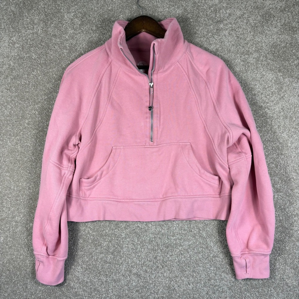 Lululemon Scuba Oversized Half-Zip Hoodie Pink LW3IJ6S XS/S